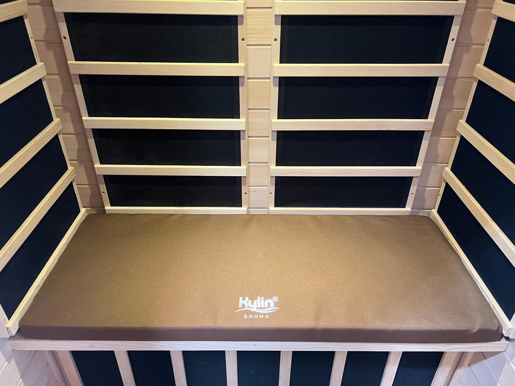 Kylin Sauna Seating Cushion Mat for 2 person sauna- 107*42*5 - Brown